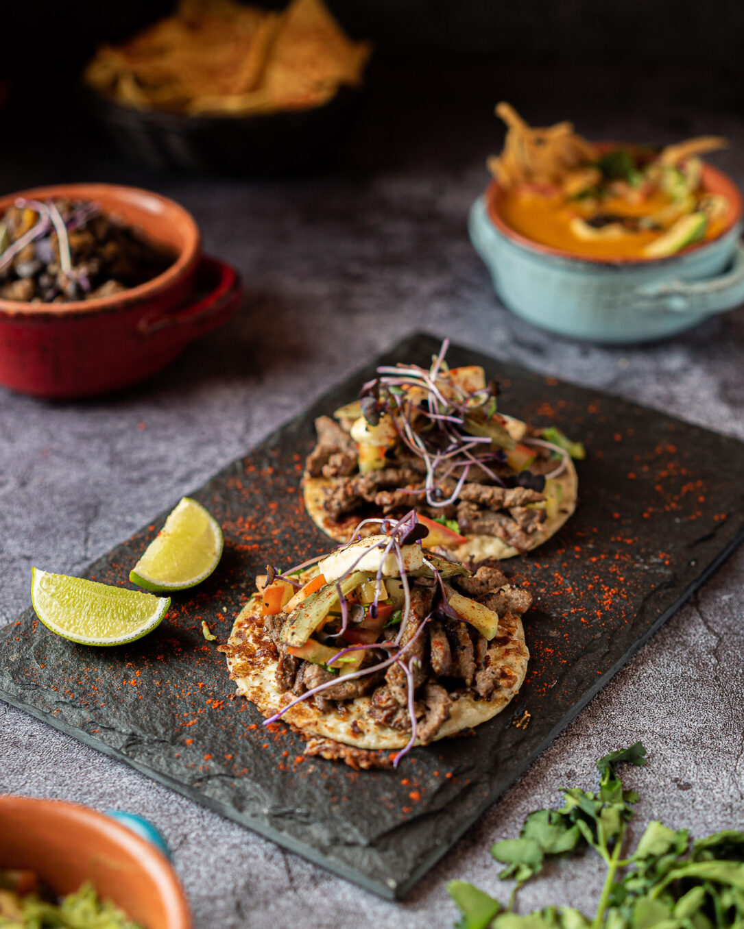 Tacos de steak ranchero, Food Photography by Plasma Media in Montreal
